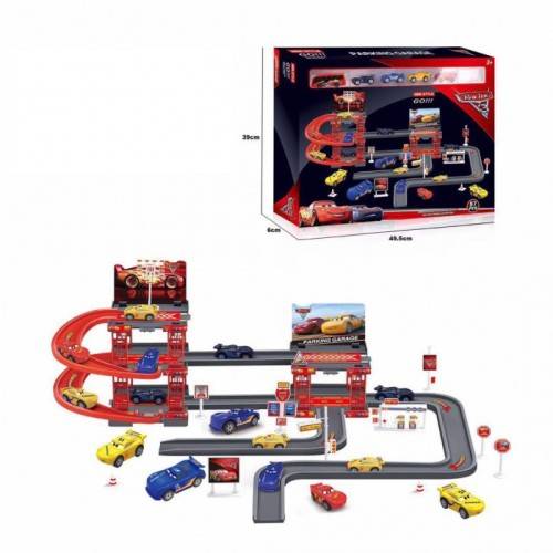 RACING 3  55PC CARS PARKING GARAGE