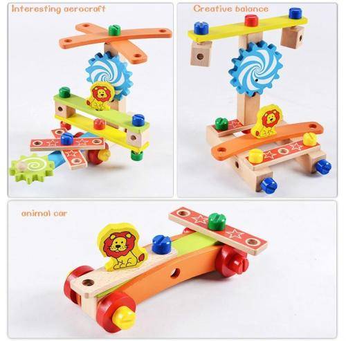 Multi Function Wooden Chair with tools