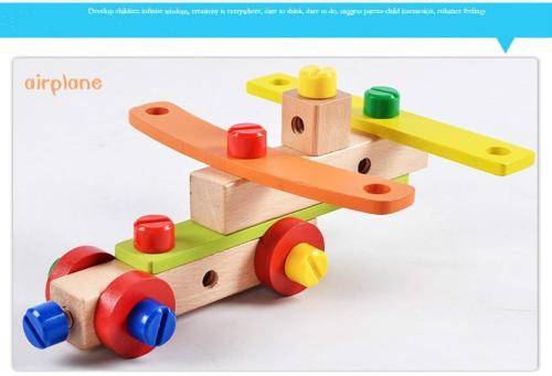 Multi Function Wooden Chair with tools