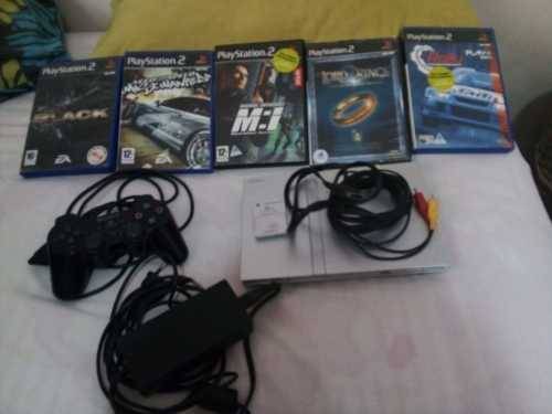Sony PS2 Console with 5 Games Immacualte Condition