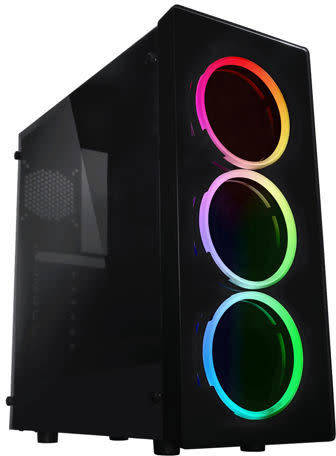 ***LATE ENTRY*** RAIDMAX NEON WINDOW ARGB LED (GPU 355MM) ATX|MICRO ATX CHASSIS BLACK