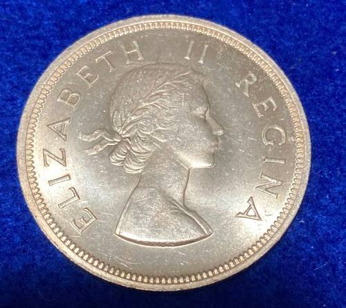 1957 2 1/2 SHILLING (UNC) SOUTH AFRICA _UNCIRCULTED WILL GRADE HIGH