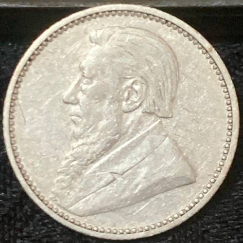 1896 SIXPENCE (ZAR) COIN FULL DETAIL