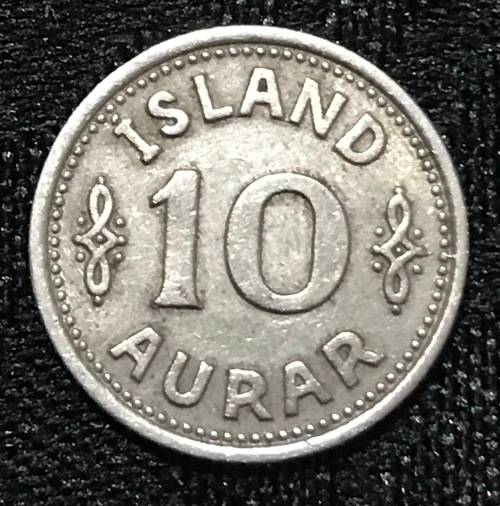 1940 ISLAND 10 AURAR SCARES COIN NOT COMMEN ON THE MARKET