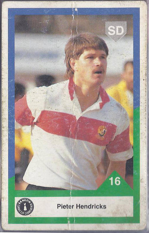 1992 Sports Deck Transvaal Pieter Hendriks no 16