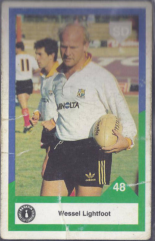 1992 Sports Deck Free State Wessel Lightfoot card no 48