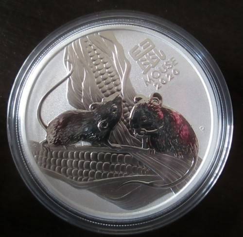 ( LOW START )...AUSTRALIAN...MOUSE..1oz...999.9%....PURE SOLID SILVER.....