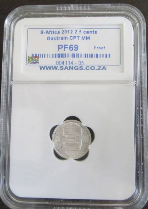 2012 RARE  FLYPRESS   PROOF TICKEY    GAUTRAIN   TOP GRADE PF69