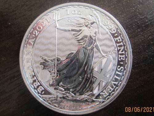 ( LOW START )   2021  1oz  SILVER  BRITANNIA   ( THE MOST SECURE COIN IN THE WORLD )