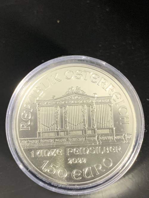 2022   FAMOUS VIENNA  PHILHARMONIC ORCHESTRA COIN      1oz  999.9%  PURE SOLID SILVER .