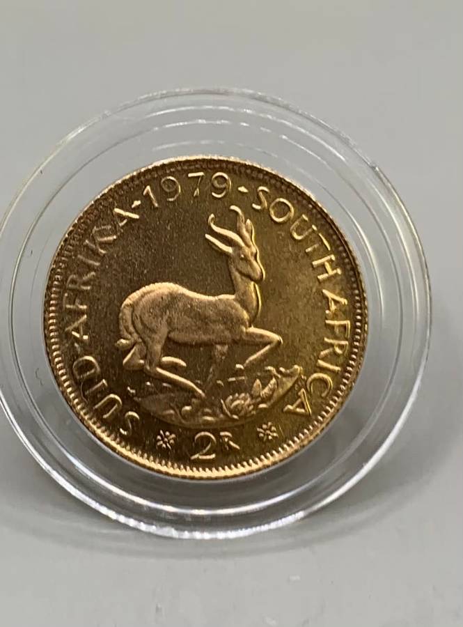 (  RARE HISTORICAL   )  RSA  1979     GOLD BULLION R2 COIN      LIMITED EDITIION