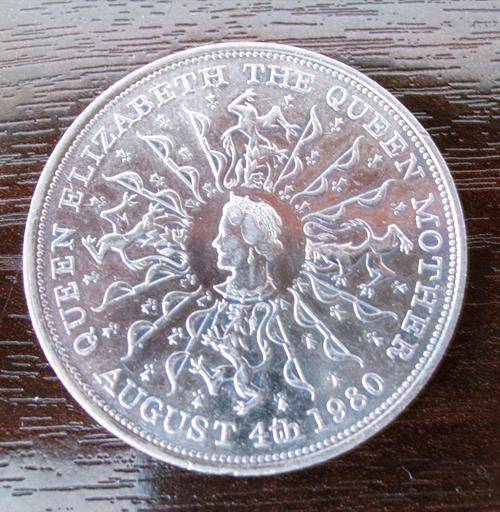 QUEEN ELIZABETH...THE QUEEN'S MOTHER...8Oth BIRTHDAY... CROWN...1980