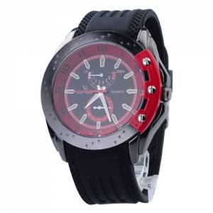 V6 1248 Man Luxurious Quartz Watch with Number Scale Silicone Band