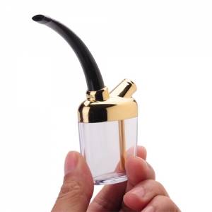 Water Reuse Tobacco Smoke Clean Filter Cigarette Holder Pipe - Golden