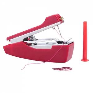 Mini Portable Cordless Hand-held Clothes Sewing Machine - Red