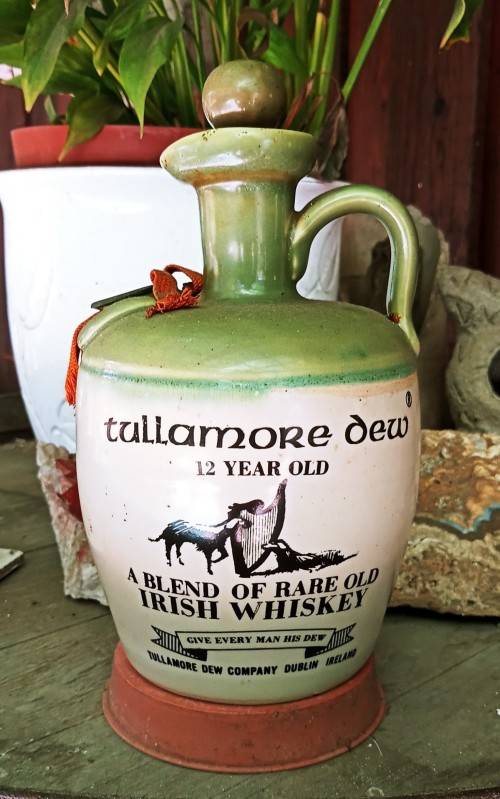 Vintage Tullamore Dew Blended Irish Whiskey Jug EMPTY Dublin Ireland