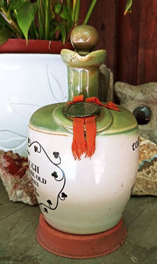 Vintage Tullamore Dew Blended Irish Whiskey Jug EMPTY Dublin Ireland