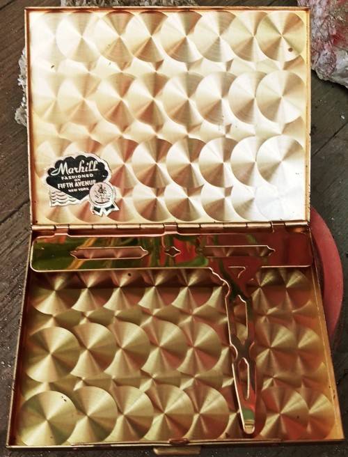 Vintage Marhill Mother of Pearl Cigarette case Collectable Piece