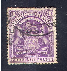 BSAC 1898 3s USED (SACC 80)