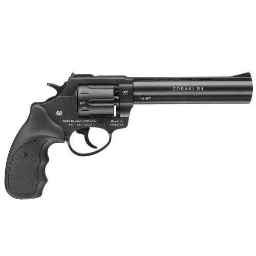Zoraki R1 6 inch blank firing revolver cal.9mm P.A.K -black- include 6 blank rounds and holster