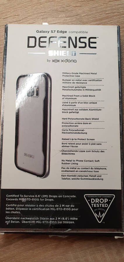 X-Doria Samsung S7 Edge Defense Shield Military Grade Drop Protection Case, Grey