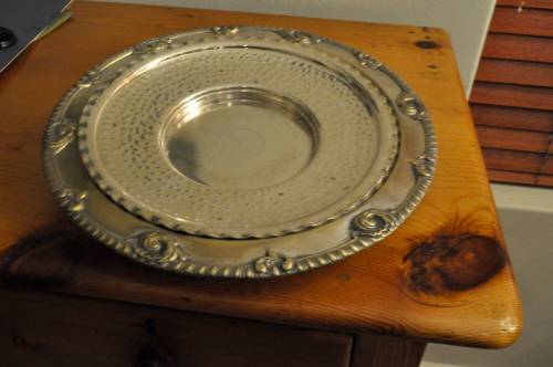 Round Silver Plated Plate