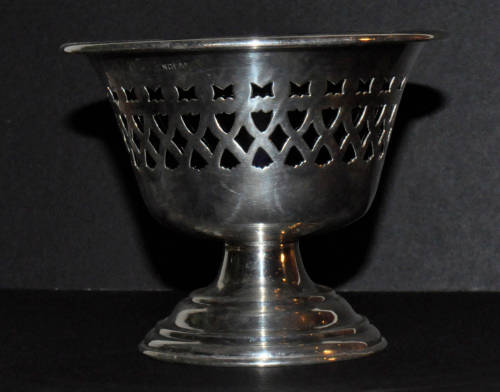 Bristol Blue Glass & Silver Plated Sugar Bowl