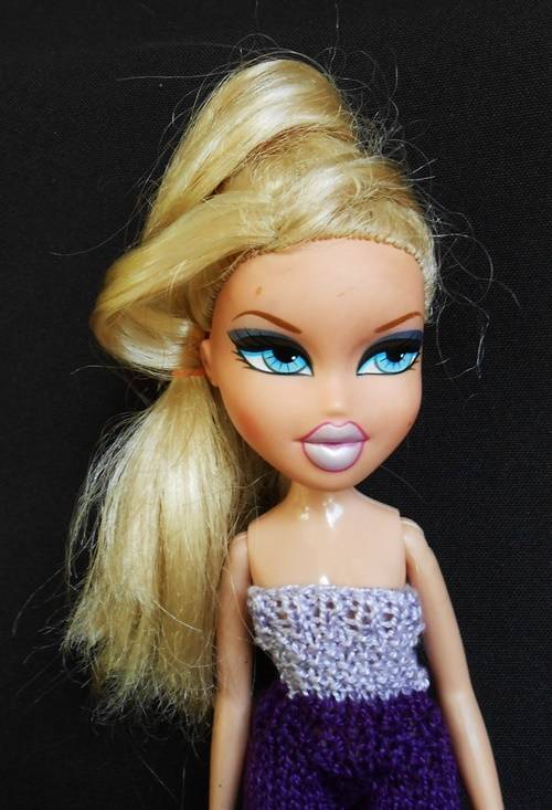 Collectable Bratz Doll Chloe in outfit knitted for her