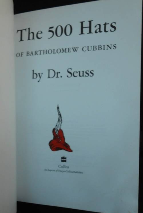 The five hundred hats of Bartholomew Cubbins by Dr Seuss