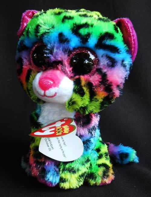 Ty Beanie Boos Dotty the multicolor leopard