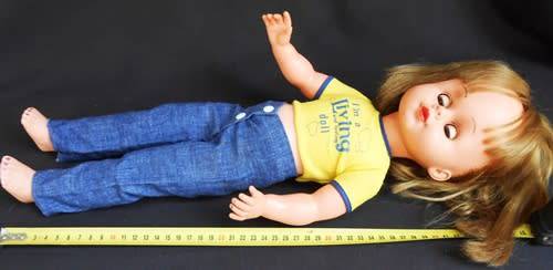 Collectable Hard Plastic and Vinyl doll from 1970 s sold through living and loving magazine