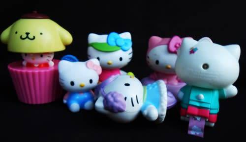 Collectable Hello Kitty Figures made for Mc Donalds  Six different figures