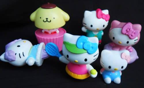 Collectable Hello Kitty Figures made for Mc Donalds  Six different figures
