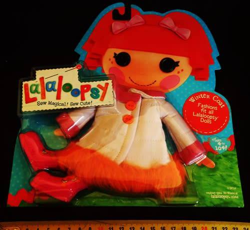 Lalaloopsy winter coat Fashions fit all Lalaloopsy dolls.