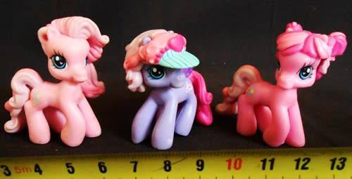 Collectable My Little Pony three tiny Ponies