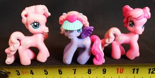 Collectable My Little Pony three tiny Ponies