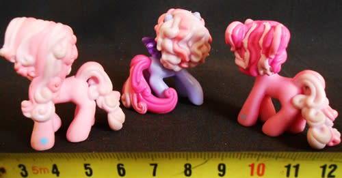 Collectable My Little Pony three tiny Ponies