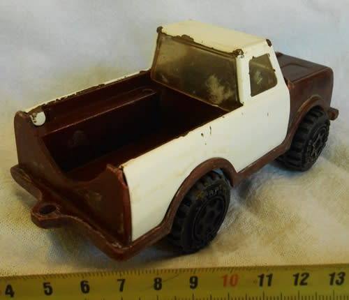 Collectible Vintage Torco  Die cast Brown and white Pick Up Truck Toy