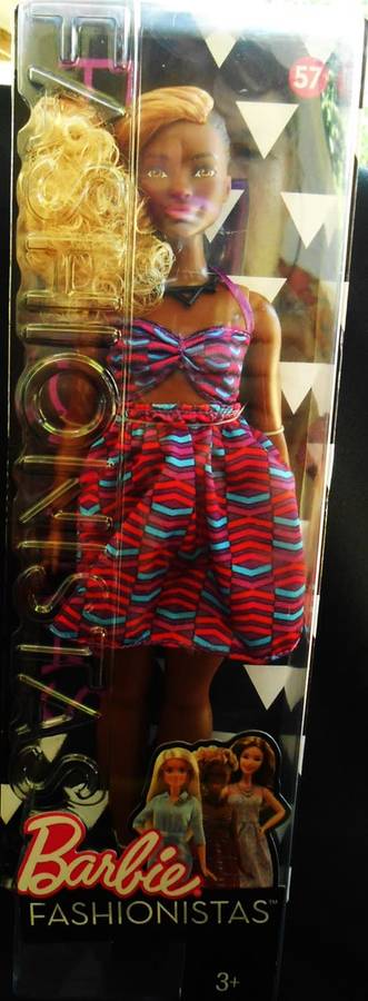collectable Barbie doll Fashionistas  African doll curvy