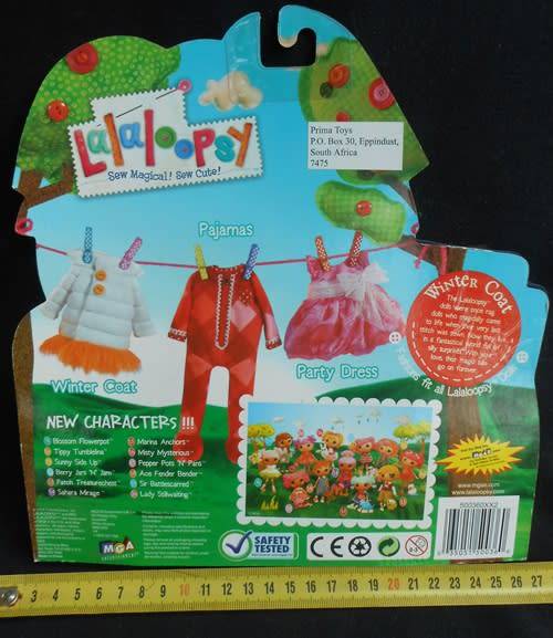 collectable Lalaloopsy doll s Winter Coat to fit all Lalaloopsy dolls N I P