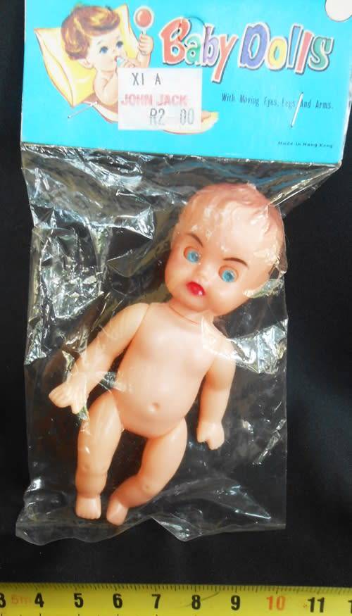 vintage Collectable small hard plastic doll N I P