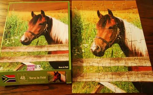 Horse in field 48 piece childrens puzzle
