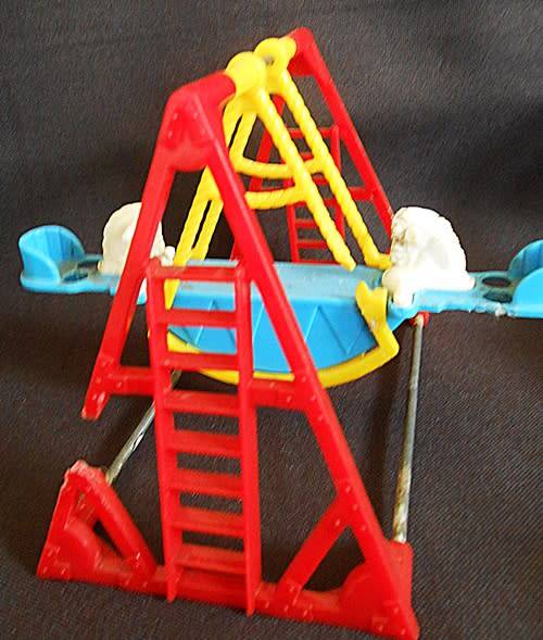 vintage Miniature dollhouse furniture outdoor park playset