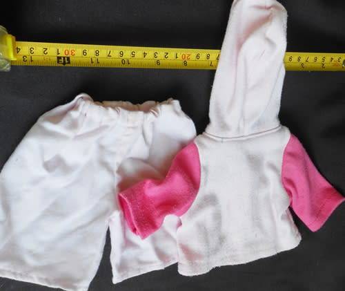Pretty pink hooded top and pants outfit for a Doll made by You and Me