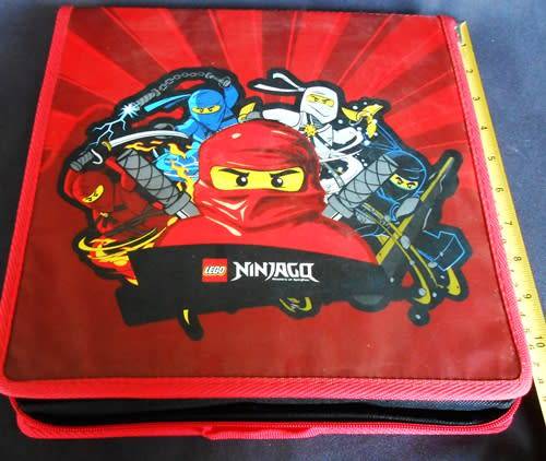 Lego Ninjago Zipped carry case with Six Ninjago Figures