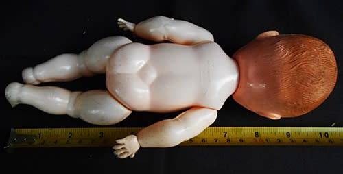 Small Vintage Evergreen Baby Doll - Sleep Eyed Hard Plastic -Moving Limbs original dress from 1950 s