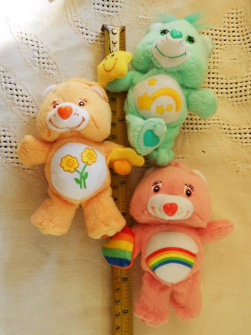 Care Bears 3 Small Soft Collectable Toys McDonalds 2004