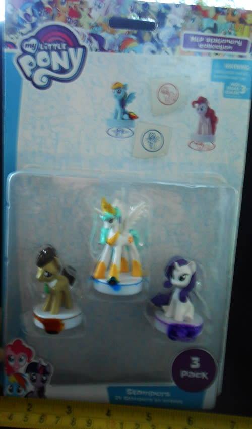My little Pony by Hasbro Stationary collection 3 Stampers nip