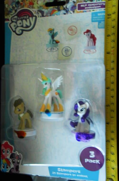 My little Pony by Hasbro Stationary collection 3 Stampers nip