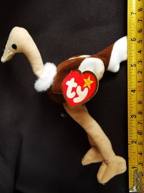 collectable Vintage 1993 Ty Teenie Beanie Babies Vintage Stretchy the Ostrich